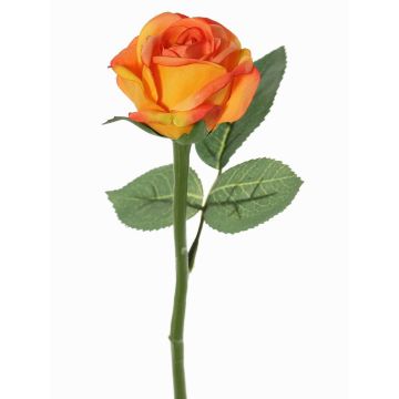Faux rose GABI, orange, 12"/30cm, Ø2.4"/6cm Faux rose GABI, orange, 12"/30cm, Ø2.4"/6cm