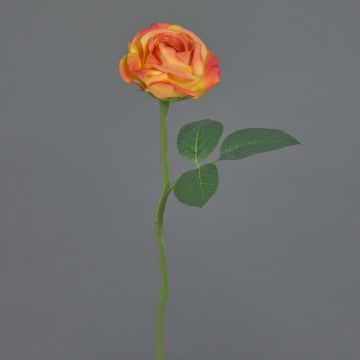 Artificial rose GABI, orange, 30cm, Ø6cm