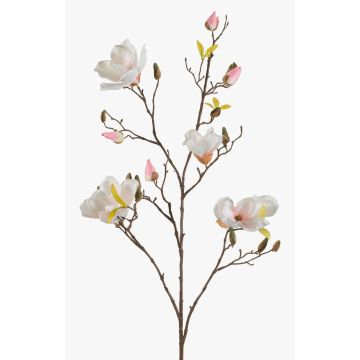 Artificial magnolia LILO, white-pink, 4ft/110cm, Ø 2"-3.5"/5-9cm