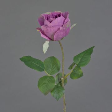 POPI decorative artificial rose, violet-green, 55cm, Ø7cm POPI decorative artificial rose, violet-green, 55cm, Ø7cm