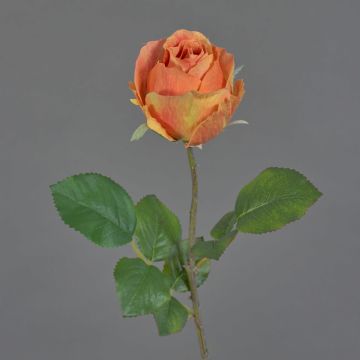 POPI decorative artificial rose, orange-pink, 55cm, Ø7cm POPI decorative artificial rose, orange-pink, 55cm, Ø7cm