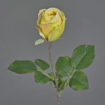 POPI decorative artificial rose, yellow-green-pink, 55cm, Ø7cm POPI decorative artificial rose, yellow-green-pink, 55cm, Ø7cm