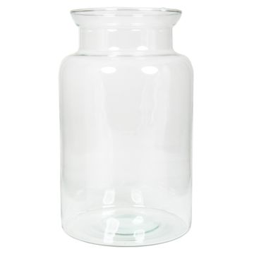 Flower vase KARIN OCEAN made of glass, clear, 12"/30cm, Ø7"/19cm