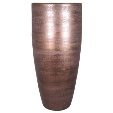 Large ceramic vase THORAN with grain pattern, copper, 70cm, Ø32cm Large ceramic vase THORAN with grain pattern, copper, 70cm, Ø32cm