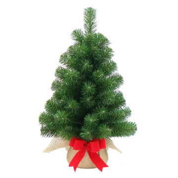 WARSZAWA artificial Christmas tree, natural jute sack, 60cm, Ø40cm WARSZAWA artificial Christmas tree, natural jute sack, 60cm, Ø40cm