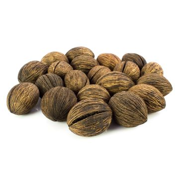 Small Mintola fruit set KARABO, beige-brown, 20 pieces, 2"x2.4"/5x6cm