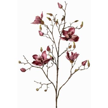 False magnolia branch JACKA, dusky pink, 3ft/105cm