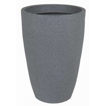 Flowerpot PINIOS of plastic, stone-effect, grey, 30"/77cm, Ø21"/53cm Flowerpot PINIOS of plastic, stone-effect, grey, 30"/77cm, Ø21"/53cm