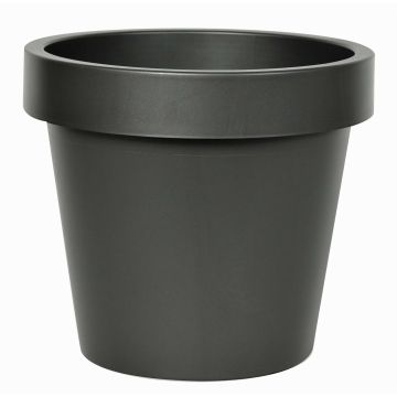Planter VOTHY of plastic, mat black, 7.1"/18cm, Ø8"/20cm Planter VOTHY of plastic, mat black, 7.1"/18cm, Ø8"/20cm