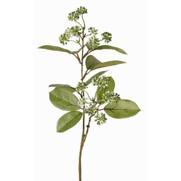 Faux dogwood branch PANGO with buds, green-white, 28"/70cm, Ø2.8"/7cm Faux dogwood branch PANGO with buds, green-white, 28"/70cm, Ø2.8"/7cm