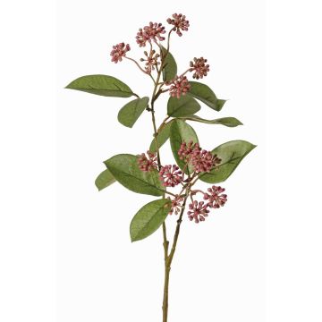 Faux dogwood branch PANGO with buds, dusky pink, 28"/70cm, Ø2.8"/7cm
