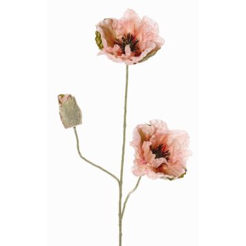 Artificial poppy MODLING, pink, 30"/75cm, Ø4.7"/12cm Artificial poppy MODLING, pink, 30"/75cm, Ø4.7"/12cm