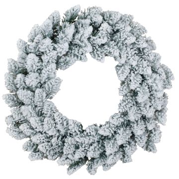 KIRUNA artificial fir wreath, snow-effect, Ø50cm KIRUNA artificial fir wreath, snow-effect, Ø50cm