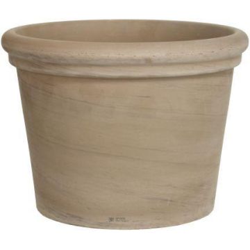 NORETH terracotta flowerpot, textured, brown, 32 cm, Ø36 cm