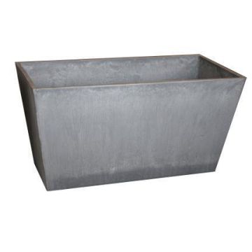 ANDIF planter made of wood-concrete, grey, 100 x 32 x 49 cm