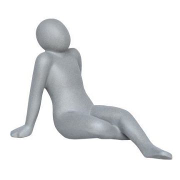 VUNKY garden figure (man) made of polystone, grey, 69 x 46 x 51 cm