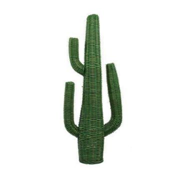 SELORA decorative cactus made of rattan, green, 30 x 70 x 152 cm