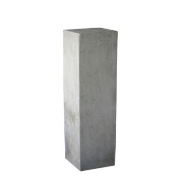 Square plant column LUNAKA made of concrete, grey, 11"x11"x24"/29x29x60cm Square plant column LUNAKA made of concrete, grey, 11"x11"x24"/29x29x60cm