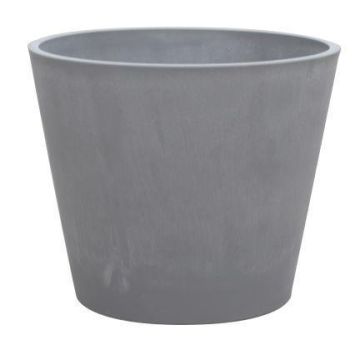 SUAVIA flower pot made of wood-concrete, grey, 49 cm, Ø60 cm