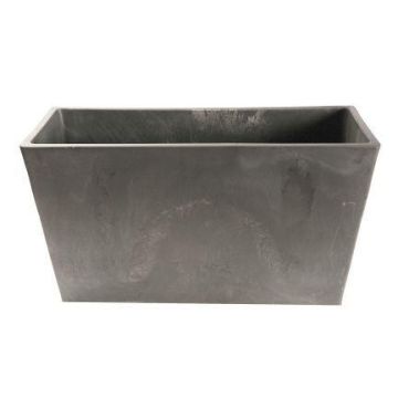 ANDIF planter made of wood-concrete, anthracite, 100x32x49cm