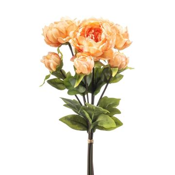 Artificial flower bouquet: VATANA peony bunch, peach, 20"/50cm, Ø7.1"/18cm Artificial flower bouquet: VATANA peony bunch, peach, 20"/50cm, Ø7.1"/18cm