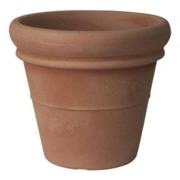 MYRDEN plastic plant pot, terracotta, 44cm, Ø51cm