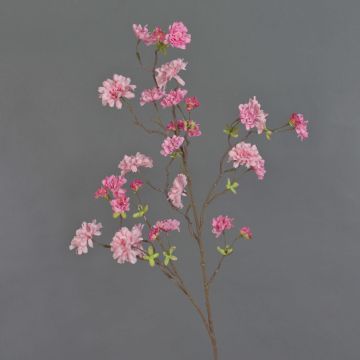 Decorative branch Japanese ornamental cherry KENZUKE, flowering, pink, 33"/85cm