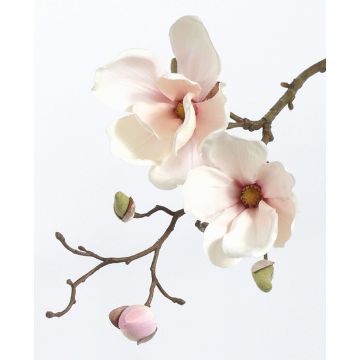 Artificial magnolia MALBINE, white-pink, 20"/50cm, Ø 2.4"-4"/6-10cm Artificial magnolia MALBINE, white-pink, 20"/50cm, Ø 2.4"-4"/6-10cm