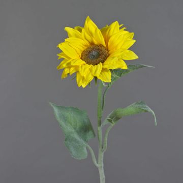 Artificial flower sunflower LUPITA, yellow, 31"/80cm, Ø 6.7"/17cm