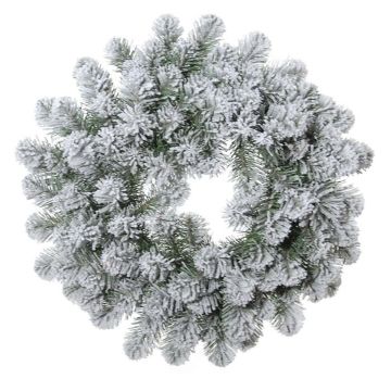 ERVINA artificial fir wreath, snow-covered, white-green, Ø50cm ERVINA artificial fir wreath, snow-covered, white-green, Ø50cm