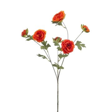 Artificial ranunculus DAVELLA, orange, 31"/80cm Artificial ranunculus DAVELLA, orange, 31"/80cm