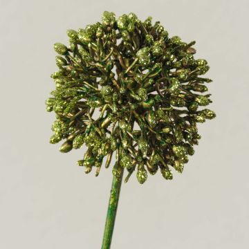 Artificial allium HELLA, glitter, green-gold, 45cm, Ø8cm Artificial allium HELLA, glitter, green-gold, 45cm, Ø8cm
