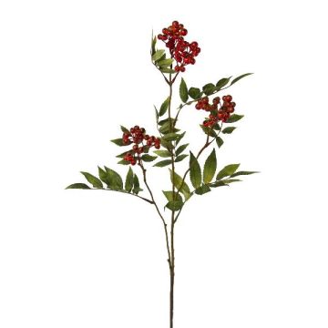 False rowan branch FRALIM with berries, red, 33"/85cm False rowan branch FRALIM with berries, red, 33"/85cm