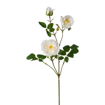 Artificial peony branch KROVEL, cream, 30"/75cm