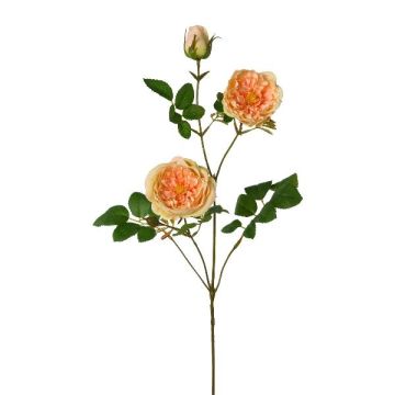 Artificial peony branch KROVEL, apricot, 30"/75cm Artificial peony branch KROVEL, apricot, 30"/75cm