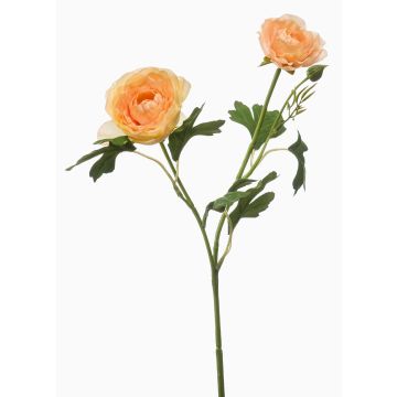 Artificial ranunculus flower branch FLORANCE, peach, 45cm Artificial ranunculus flower branch FLORANCE, peach, 45cm