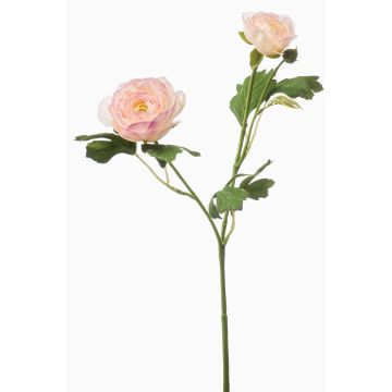 Artificial ranunculus flower branch FLORANCE, pink-salmon, 18"/45cm Artificial ranunculus flower branch FLORANCE, pink-salmon, 18"/45cm