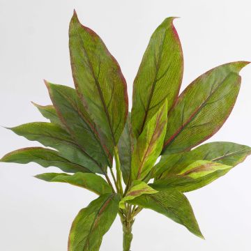 Artificial Cordyline VALDA on spike, green-red, 12"/30cm