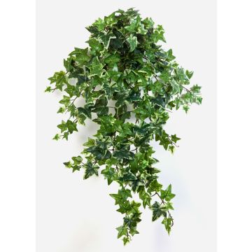 Artificial ivy vine LUKA, spike, green-white, 28"/70cm