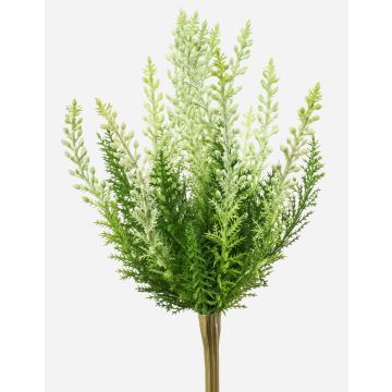 Faux heather ELSAWO on a stake, crossdoor, white-green, 12"/30cm
