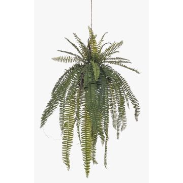 Artificial sword fern hanging basket MAXROL, root ball, roots, hanging, green, 33"/85cm