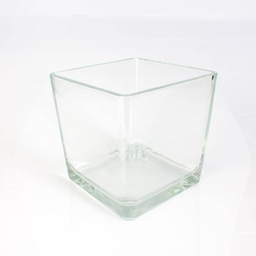Big table lantern KIM EARTH, clear, 7"x7"x7" / 18x18x18cm
