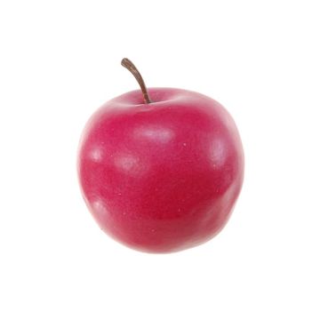 Artificial apple HENNY, fuchsia-red, 2.4"/6cm, Ø2.8"/7cm