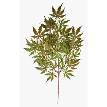 Decorative Japanese maple branch AKAYO, green-red, 24"/60cm