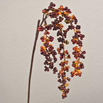 Artificial elderberry branch SWANTJE, berries, burgundy-orange, 40cm Artificial elderberry branch SWANTJE, berries, burgundy-orange, 40cm