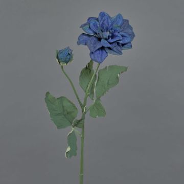False flower Dahlia GINGER, Eco Collection, royal blue, 24"/60cm, Ø4"/10cm