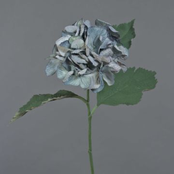 False flower Hydrangea GUNILLA, Eco Collection, grey-blue, 24"/60cm, Ø4.7"/12cm