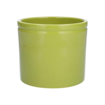 ALCHIBA ceramic pot, apple green, 17.6 cm, Ø19.4 cm
