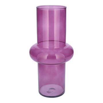 ELSABEA glass vase, recycled, clear violet, 31 cm, Ø15 cm ELSABEA glass vase, recycled, clear violet, 31 cm, Ø15 cm