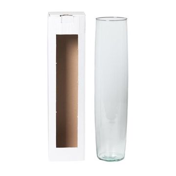 Floor glass vase MANRESA, transparent, 20"/50cm, Ø4.5"/11.5cm Floor glass vase MANRESA, transparent, 20"/50cm, Ø4.5"/11.5cm